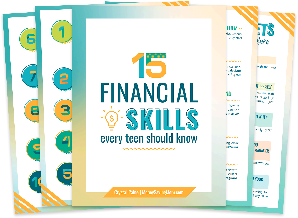 15 Financial Skills printable.