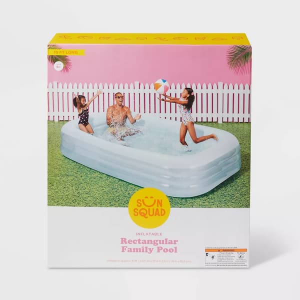 6' x 22" Deluxe Rectangular Family Pool